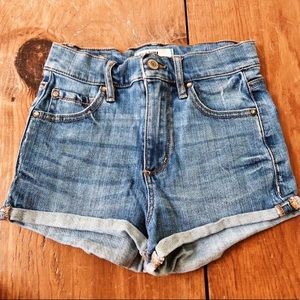 Garage Denim High Waisted Shorts